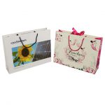White card luxury paperbag with gross lamination