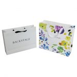 White card luxury paperbag with gross lamination