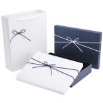 Custom logo lid and base box luxury gift box