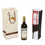 Cutsom logo shopping exquisite wine bottle bag with handles
