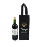 Promotional Reusable Wine Carry Bag Non Woven Fabric Wine Bottle Bag