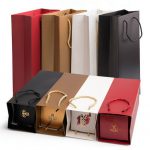 Cusotm logo luxury wine bag with rope handle