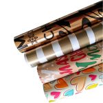 Custom logo Printed Gift Wrapping Paper in Roll