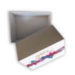 Custom logo gift box with lid for resin panel box