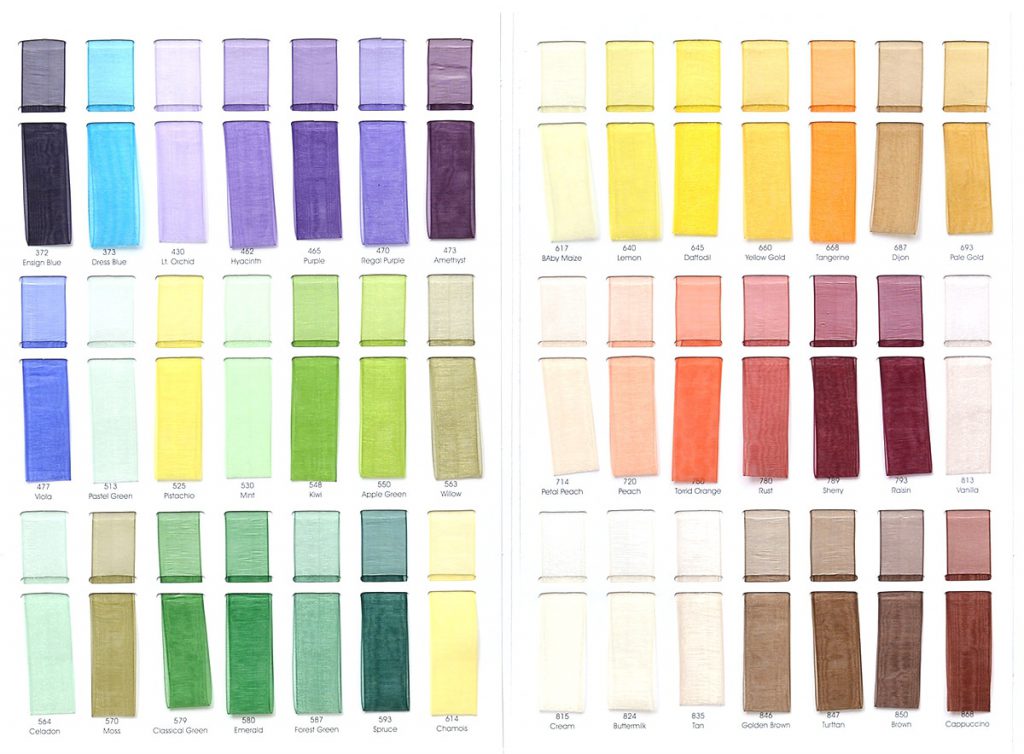 Ribbon color book